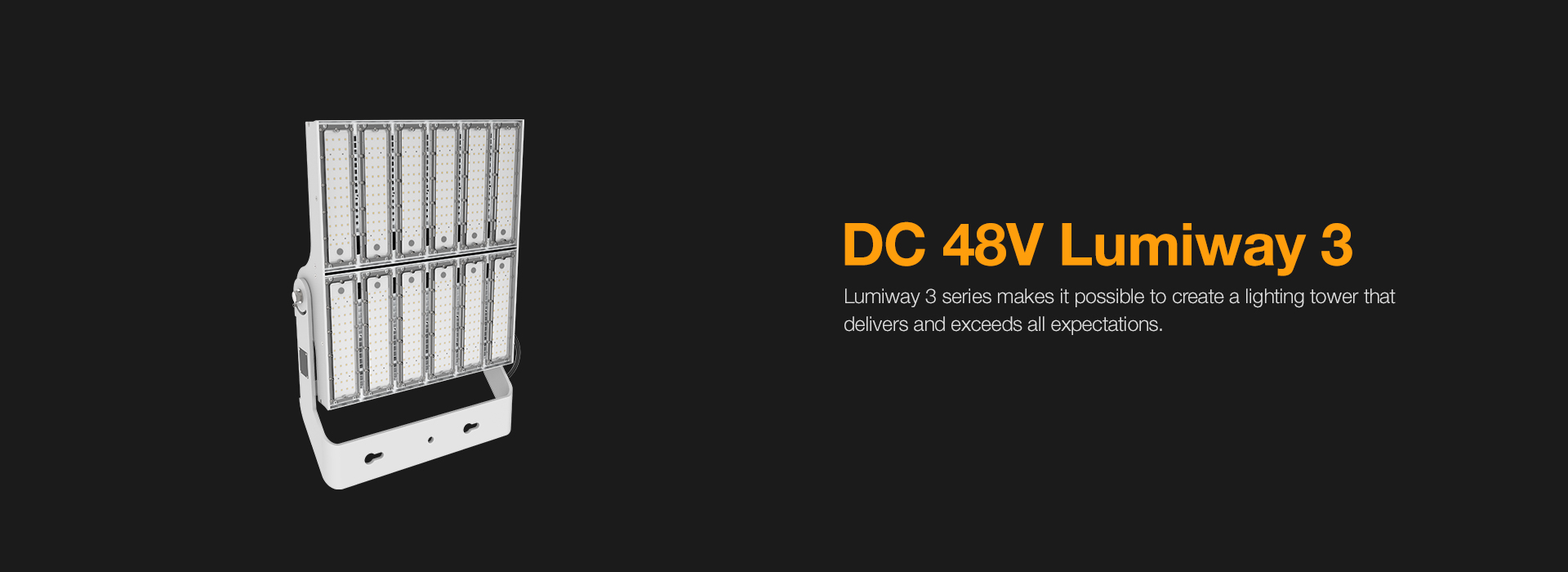 DC 48V Lumiway3 LED High Mast Light